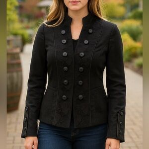 CUTE LIGHT WEIGHT BLAZER WITH DECORATIVE BUTTONS